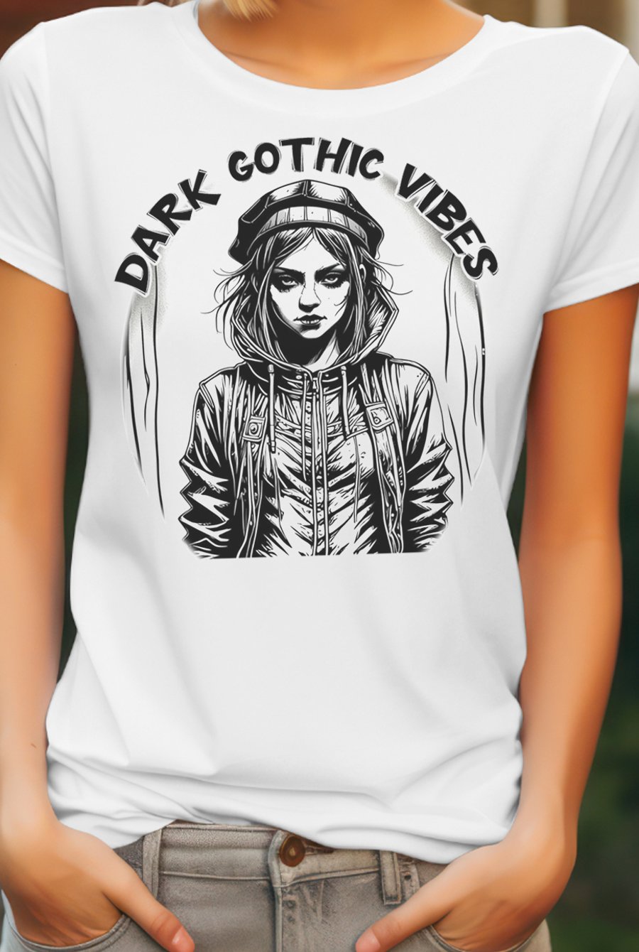 Gothic Vibes T-Shirt The Dark Side Ladies and Men's Goth Horror Lovecroft