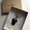 Handmade Ceramic Sheep Keyring