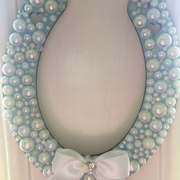 Large 15cm lucky wedding horseshoe