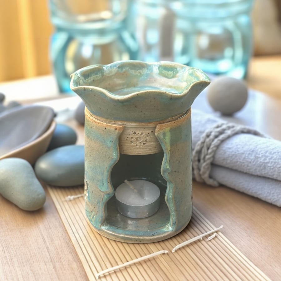 Hand-Thrown Ceramic Oil and Wax Burner