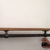 Vintage Industrial Wall Mounted Gas Pipe Shelf