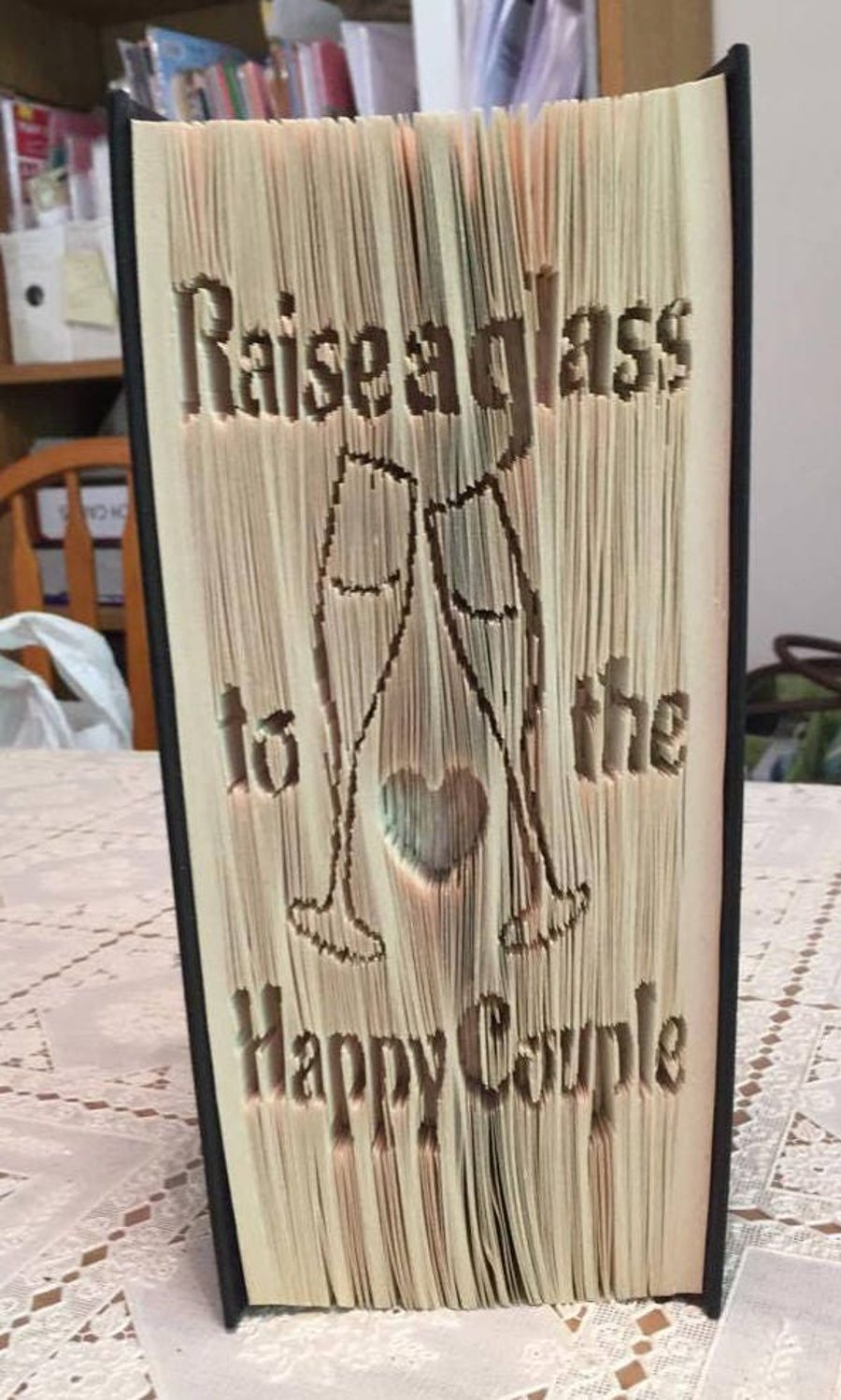 Raise a glass CUT & FOLDBook Folding Pattern - EMAILED PDF PATTERN