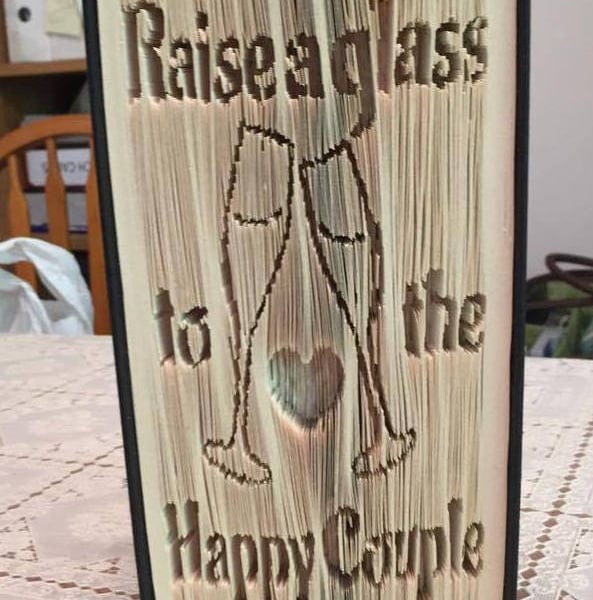 Raise a glass CUT & FOLDBook Folding Pattern - EMAILED PDF PATTERN