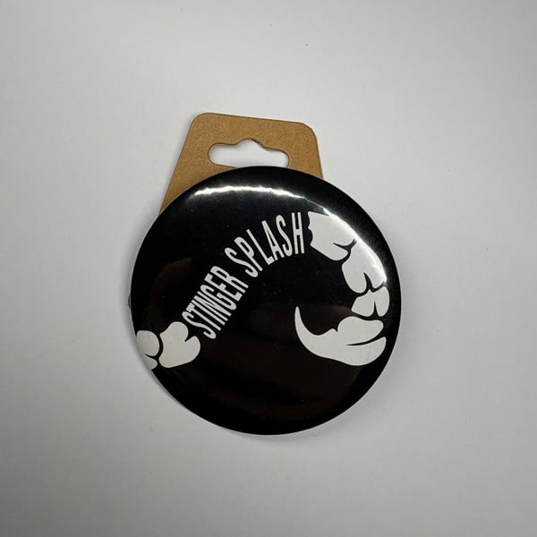 Stinger Splash button Badge, Pro Wrestling Themed AEW WWE NXT pin badge (58mm2.2