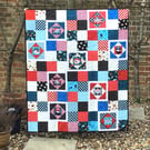 Pirate Quilt - fun patchwork I-Spy baby quilt