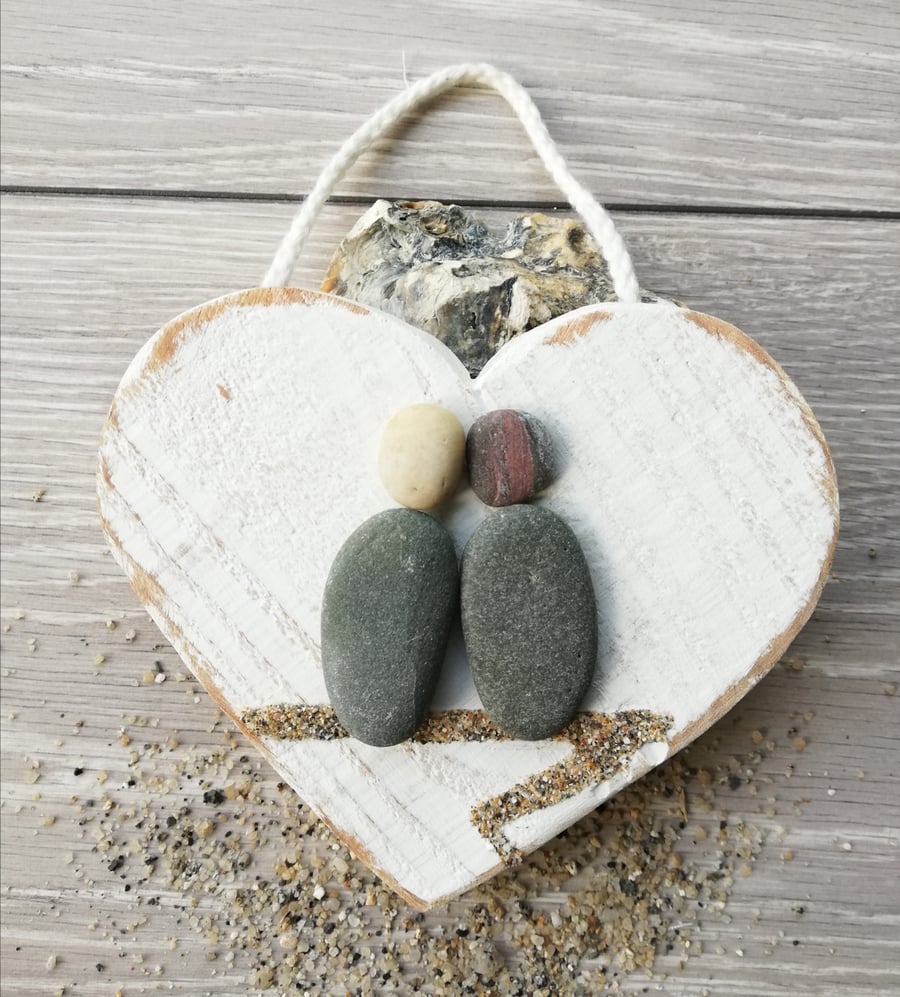 Large palletwood heart hanger