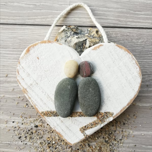 Large palletwood heart hanger