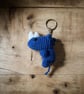 Handmade Crochet Blue Whale Keychain Amigurumi Bag Charm, Soft Plush Accessory - Image 3