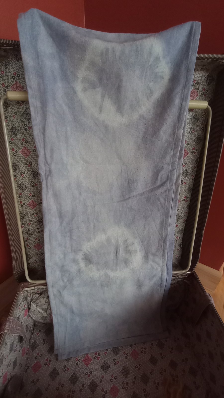 Plant Tie Dyed Silk Noile Scarf