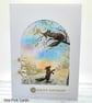 Birthday card- fox, daisy, sunset, textured - Image 4