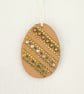 Easter egg decoration - hanging jewelled egg, hand crafted - Image 1