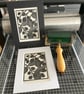 Linocut Print - Blackberries - Berry Print - Original Print - Image 2
