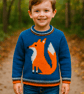 Knitting Pattern for a  Fox on a Sweater.  Digital Pattern - Image 1
