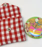 handbag mirror with pouch (Teddy bear's picnic)  - Image 4