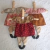 Homespun miniature doll