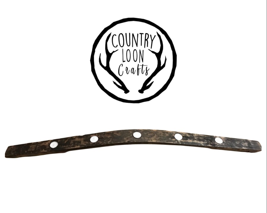 Tea Light Centrepiece made from Whisky Barrel Stave