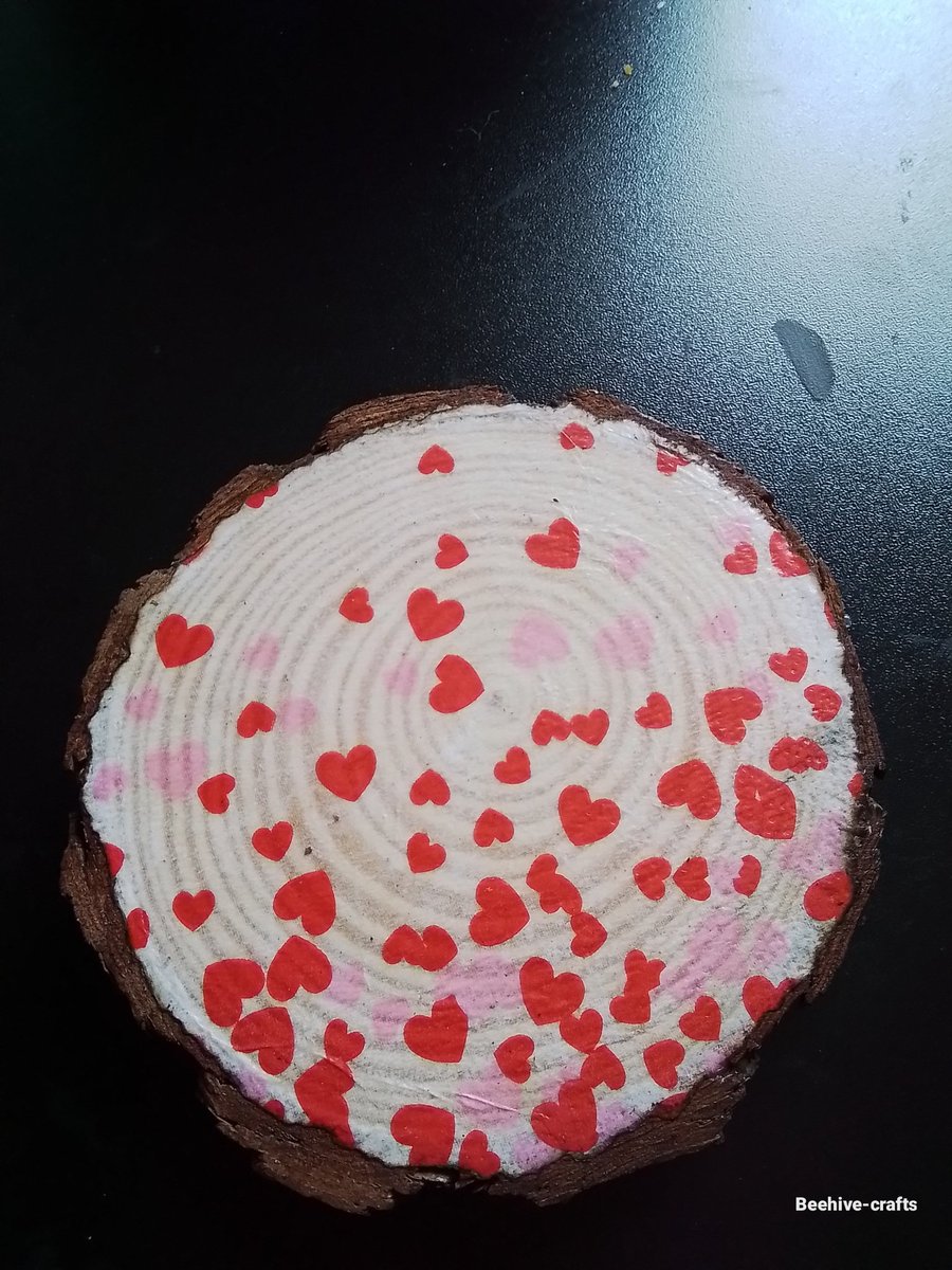 Woodslice decoupage coaster 