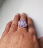 Amethyst Ring Adjustable Crystal Point Sterling Silver Jewellery Gift Healing - Image 6