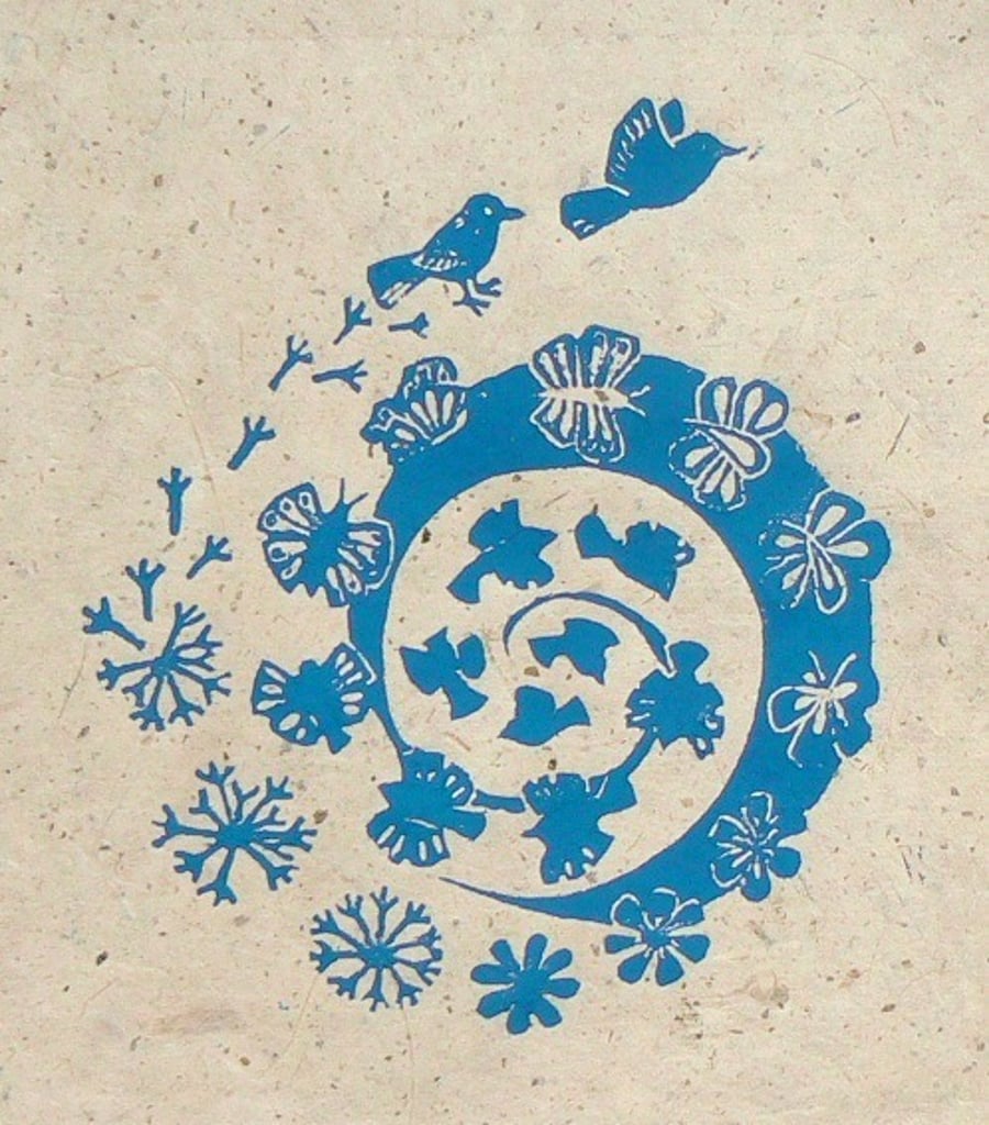 Air Changes Lino Cut Print