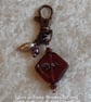 Beaded Copper Keyring Clip. - Image 1