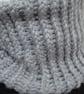 Loom Knitted Neck Warmer In Chunky Light Grey Yarn (A97) - Image 3