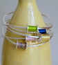 Silver Sewing Stacking Bangle, Sewing Jewellery Gift - Image 1