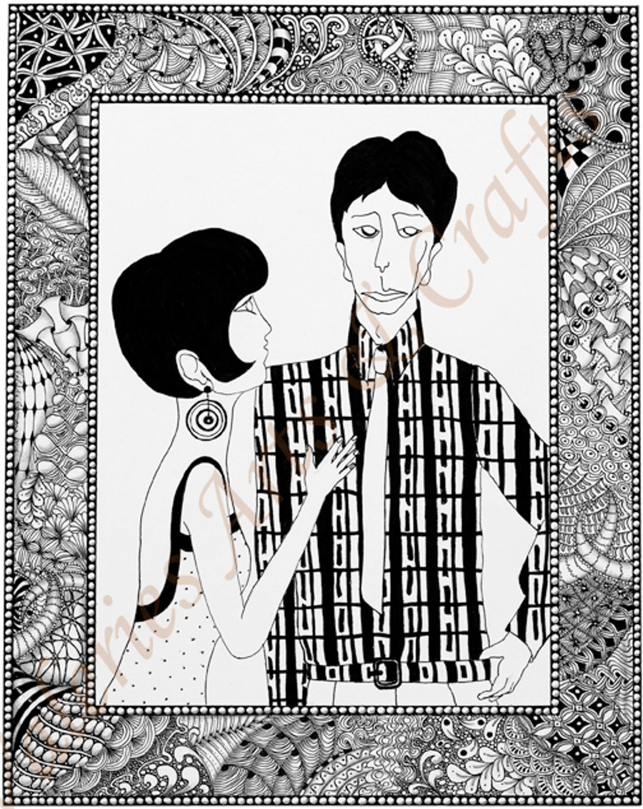 Peter McEnery and Friend