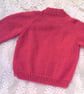 Cabled Cardigan Hand Knitted in Chunky Yarn for a Girl, Gift Ideas for Children  - Image 7