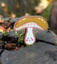 Mushroom pin, Mushroom Christmas gift, Mushroom jewellery, Mushroom brooch - Image 1