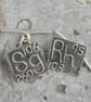 sterling silver 'element' cufflinks - made to order choose your elements!