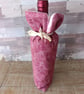 Dark pink bottle gift bag  - Image 2