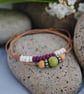 Friendship Bracelets-TWO leather wood beads & coconut shell