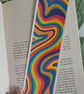 Handmade Multicoloured Swirl Bookmark - Image 1