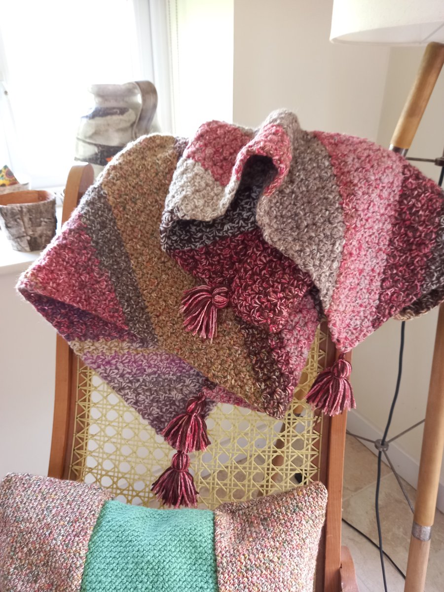 Pattern for Striped Chunky Crochet Throw