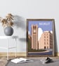 Beirut retro travel poster, Beirut city art print, Lebanon travel poster - Image 4