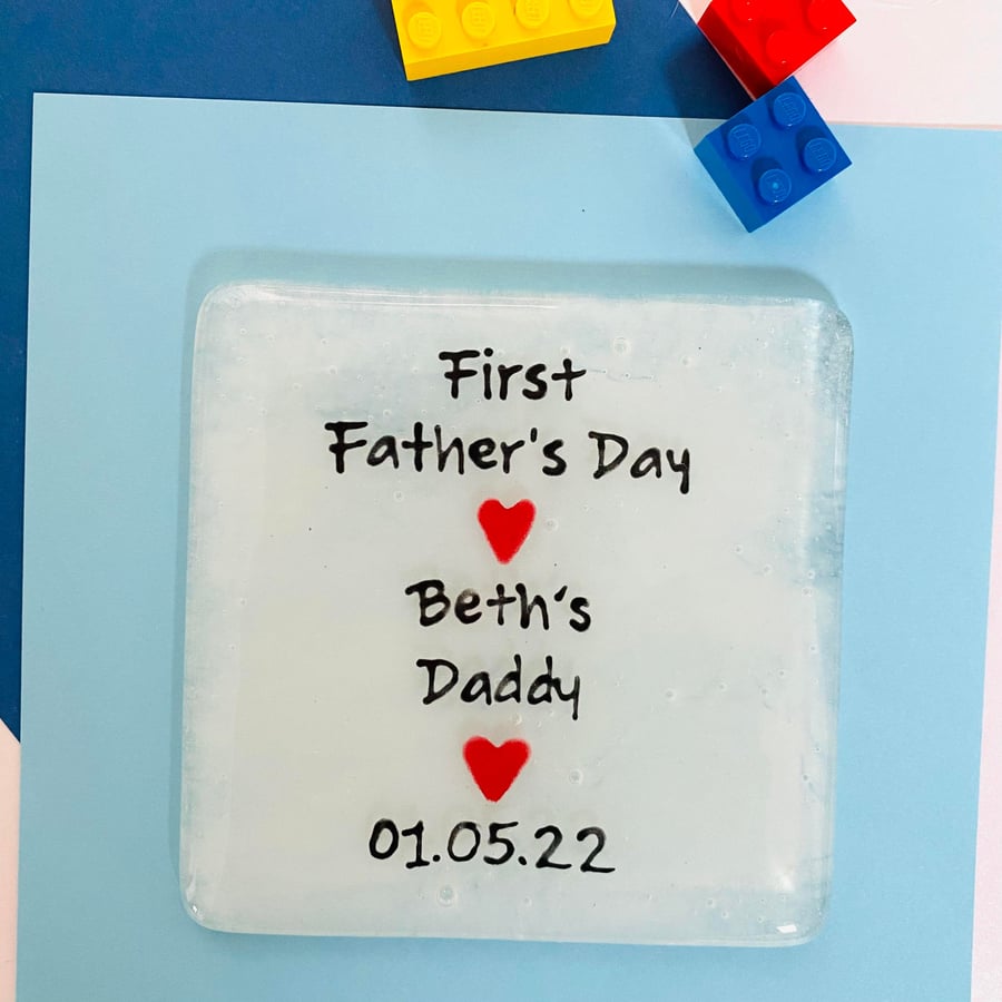 Fathers Day Coasters - First Father's Day