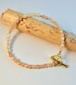 Freshwater Pearl And Sunstone Bracelet - Handmade In Devon - Image 3
