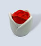 Small Red rose jewellery box, rose flower trinket pot