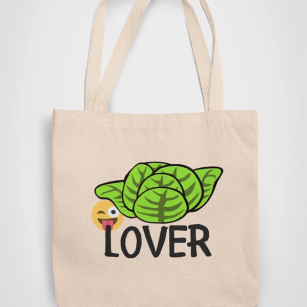 Lettuce Lover Tote Bag Reusable Cotton bag - funny adult birthday present gift -