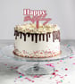 Happy Birthday, Cake Topper, Acrylic Cake Topper, Reusable Birthday Decorations