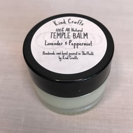 Temple balm with lavender and peppermint calming and relaxing