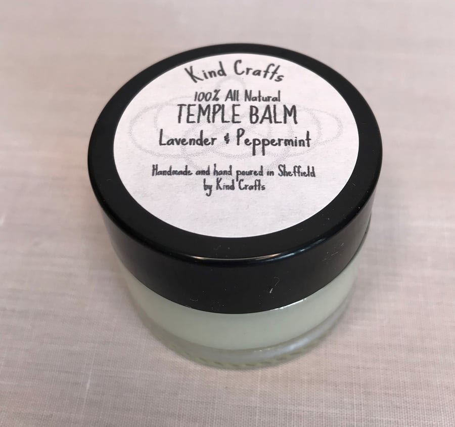 Temple balm with lavender and peppermint calming and relaxing