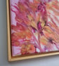 (42) Abstract Acrylic Art on Canvas, Framed, Gold Leaf - Image 3