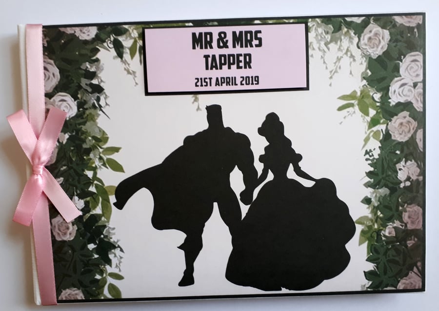 Superman wedding guest book, superheroes wedding guest book