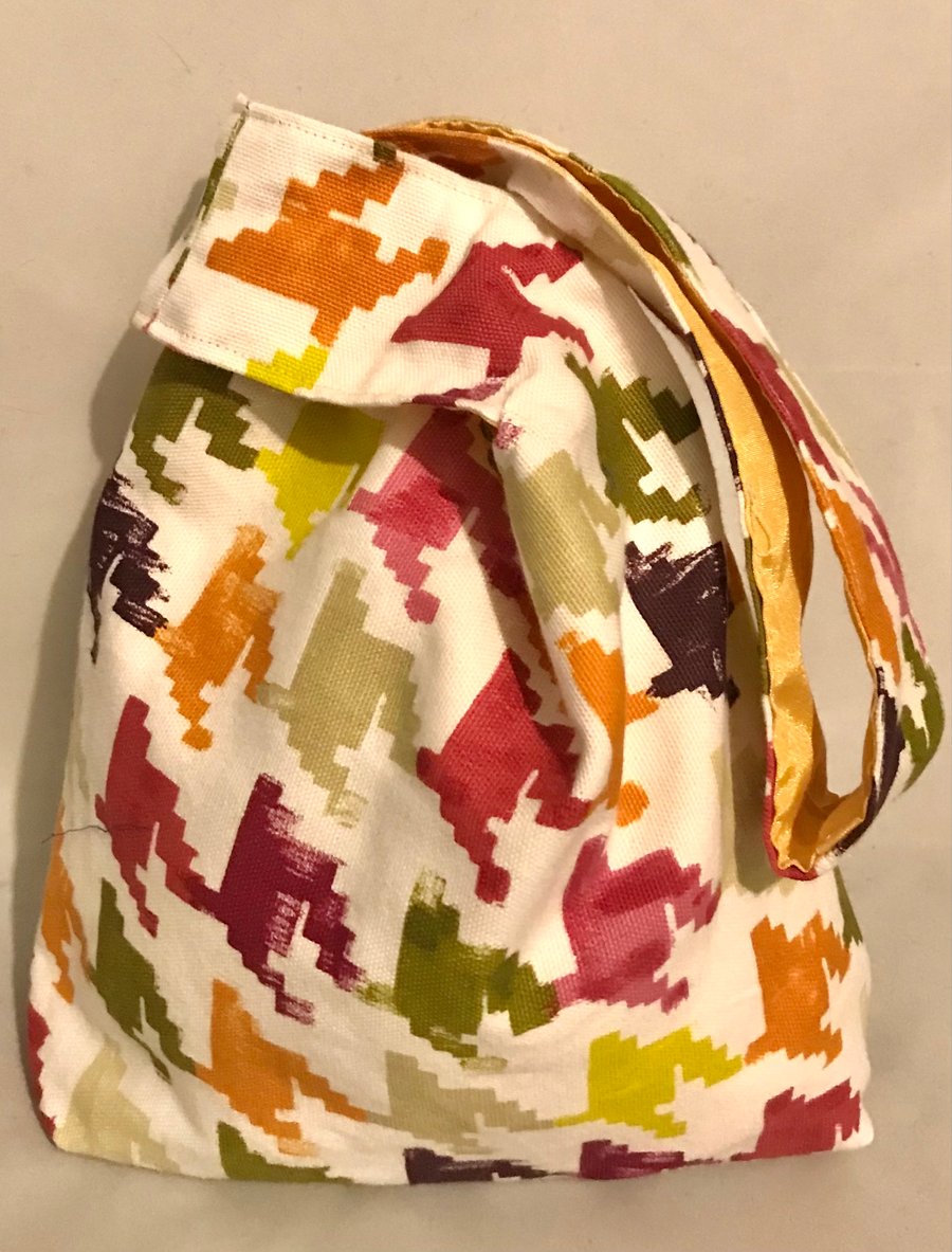 Multicoloured Houndstooth, Japanese Knot Bag