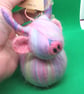 Highland Cow Rainbow Keyring Charm for Bags & Key - Image 1
