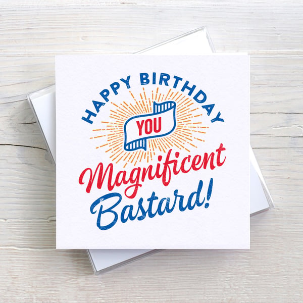 Happy Birthday Funny Rude Funny Blank Greetings card