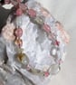 Watermelon Tourmaline Gemstone Chunky Beaded Necklace "Cherry Dayz" - Image 2