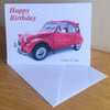 Citroen 2CV 1984 - Greeting Cards for the French Car Fan