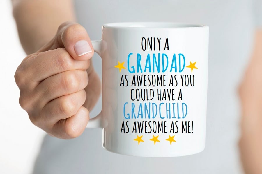 Grandad birthday gift, father's day mug, personalised mug for him, gift for dad,